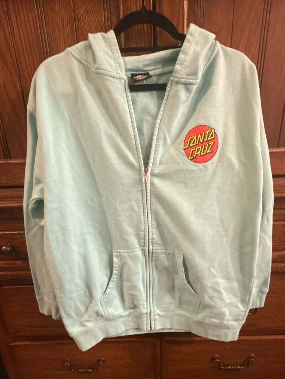 Santa Cruz Classic Dot Full Zip Hoodie Mint